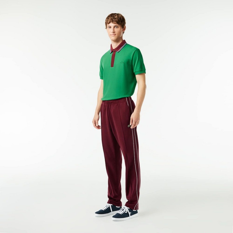 Men\'s Lacoste Paris Sweatpants Bordeaux | QWV142693