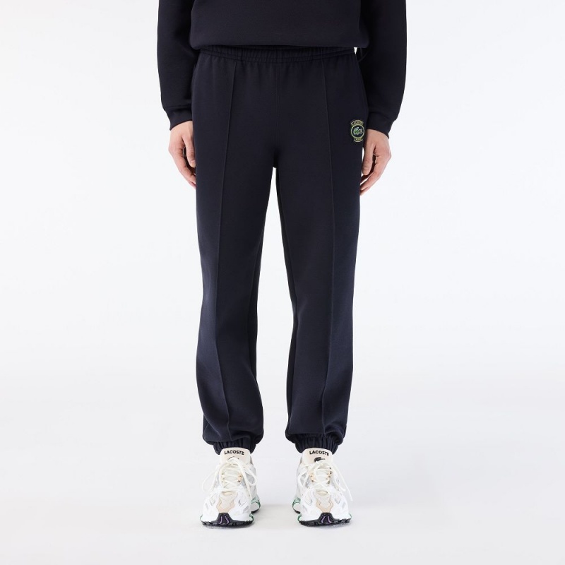 Men's Lacoste Piqué Sweatpants Abysm blue | KGI259137