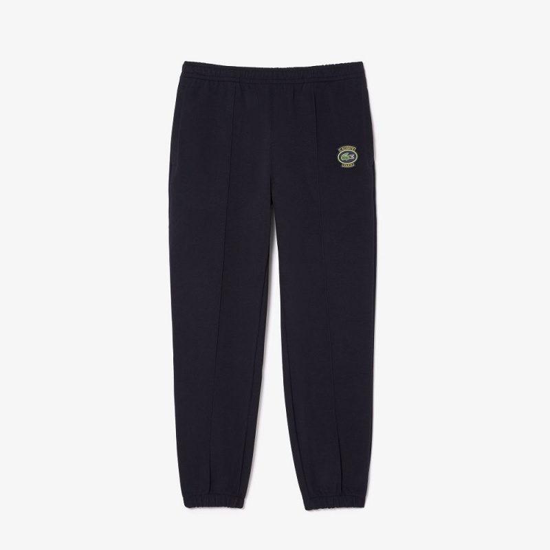 Men's Lacoste Piqué Sweatpants Abysm blue | KGI259137