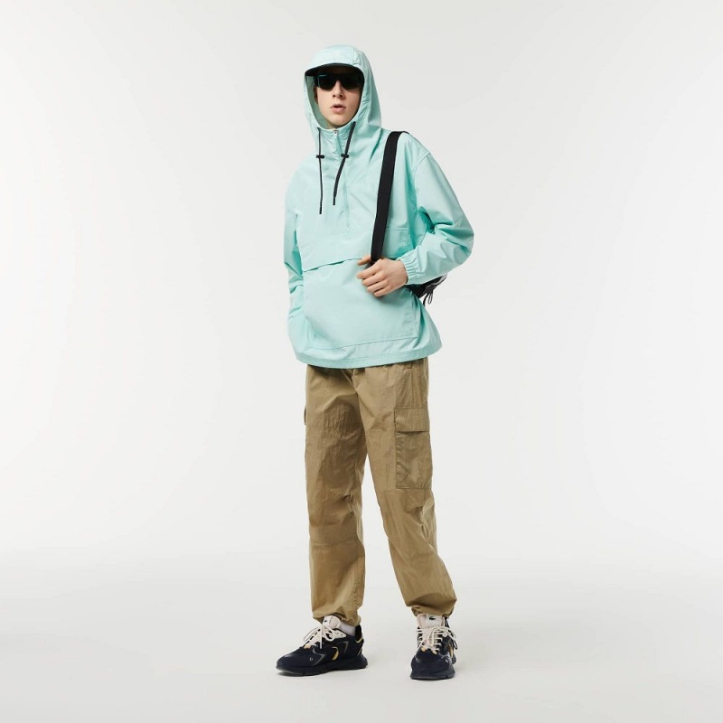 Men's Lacoste Pull-Over Jackets Mint | SLP530729