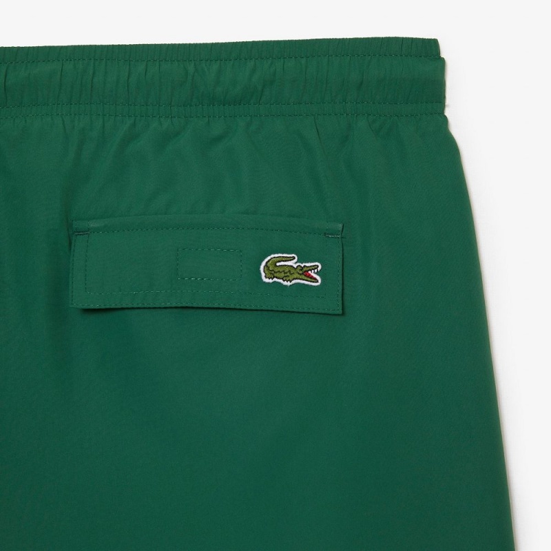 Men's Lacoste Quick-Dry with Travel Bag Swim Trunks Pine green | EFZ412370