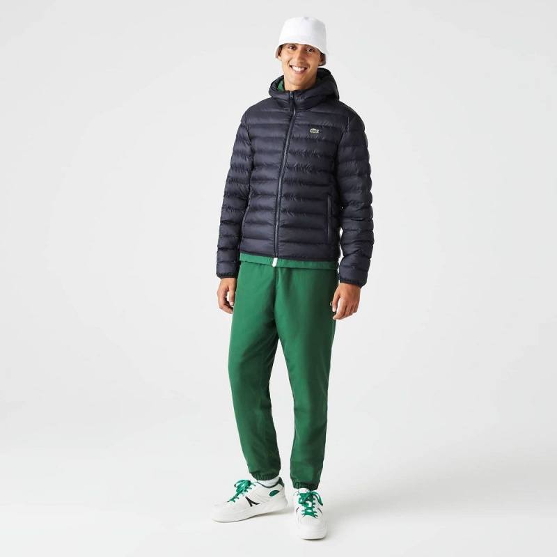 Men's Lacoste Quilted Jackets Abysm blue | PER915780