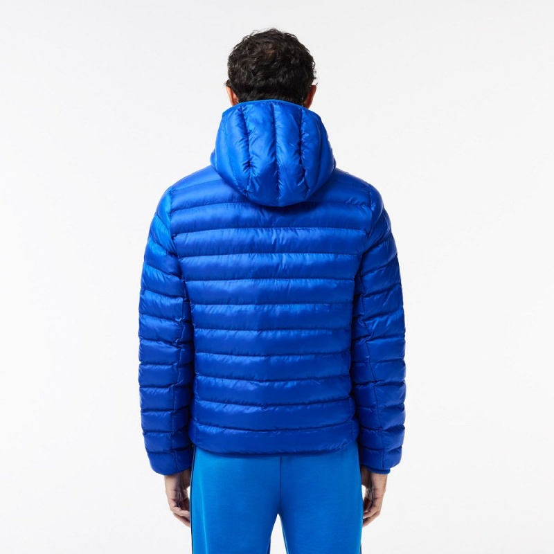 Men's Lacoste Quilted Jackets Gentian blue | TVZ608325