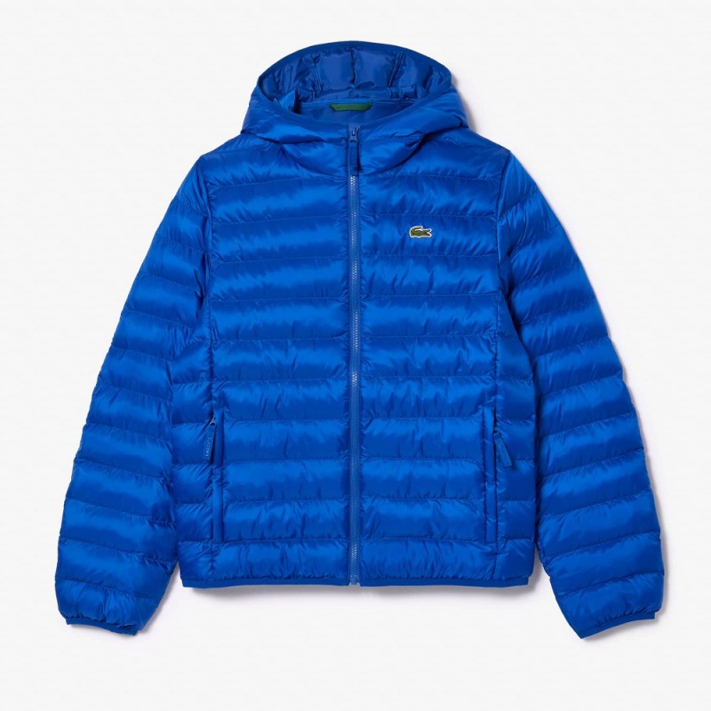 Men's Lacoste Quilted Jackets Gentian blue | TVZ608325