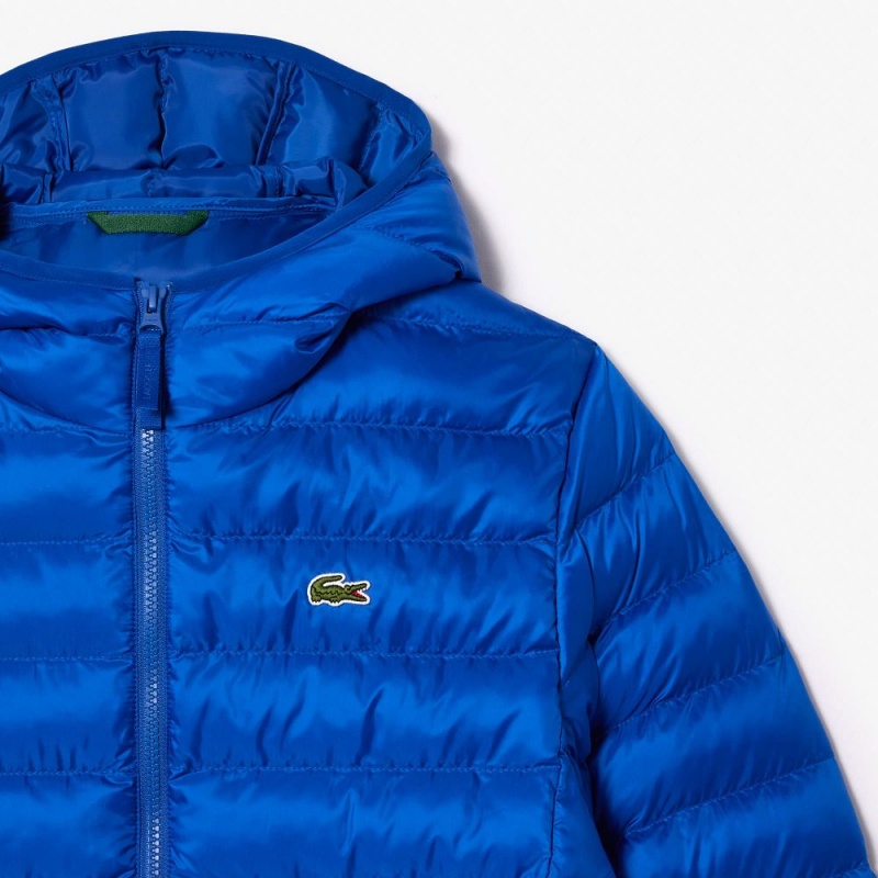 Men's Lacoste Quilted Jackets Gentian blue | TVZ608325