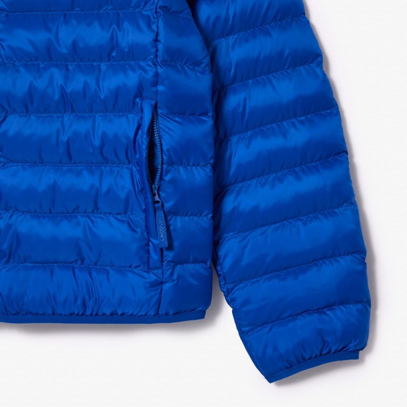 Men's Lacoste Quilted Jackets Gentian blue | TVZ608325