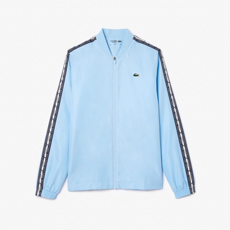 Men's Lacoste Recycled Fabric Tennis Tracksuits Pastel blue | EGY312069