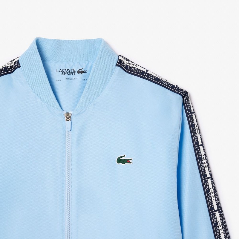 Men's Lacoste Recycled Fabric Tennis Tracksuits Pastel blue | EGY312069