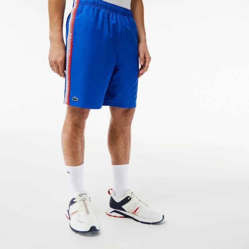 Men's Lacoste Recycled Polyester Tennis Shorts Kingdom Blue | KTZ932157