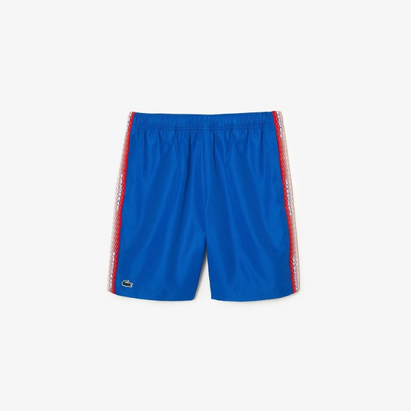 Men's Lacoste Recycled Polyester Tennis Shorts Kingdom Blue | KTZ932157