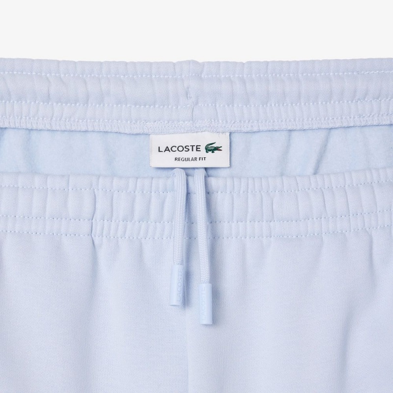 Men's Lacoste Regular Fit Brushed Fleece Colorblock Shorts Light Blue Navy Blue White | FPX243870