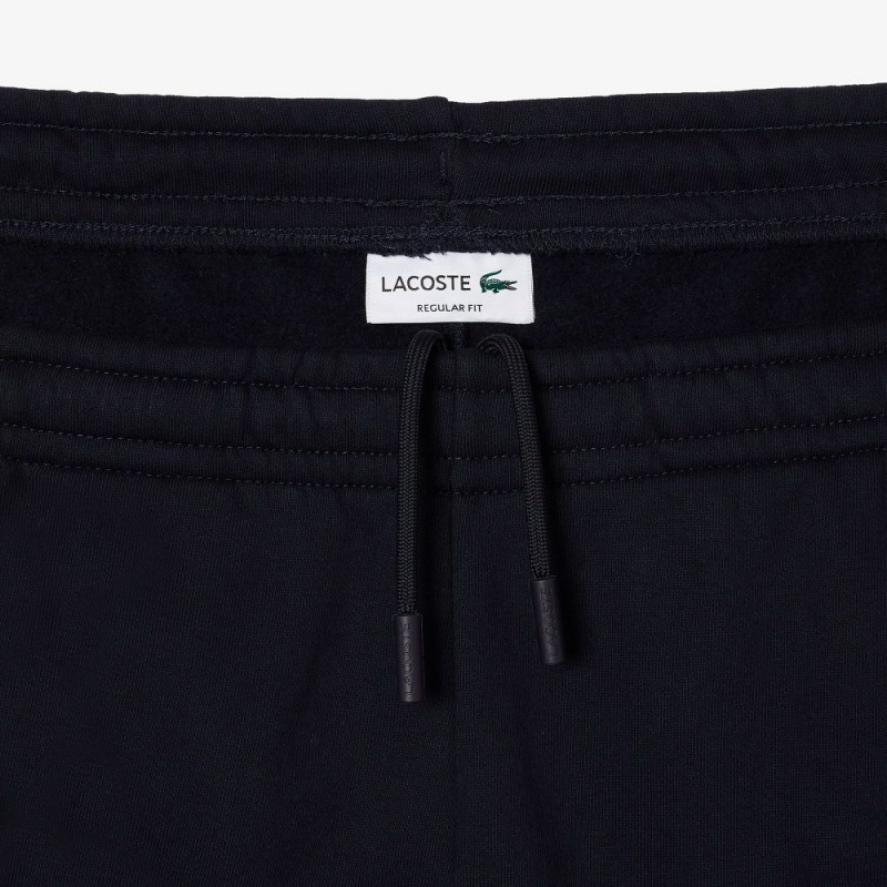 Men's Lacoste Regular Fit Colorblock Joggers Navy Blue White | TWV120639