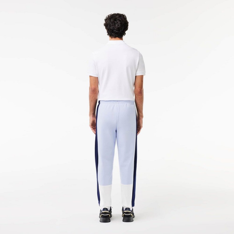 Men's Lacoste Regular Fit Colorblock Joggers Light Blue Navy Blue White | UIN814935