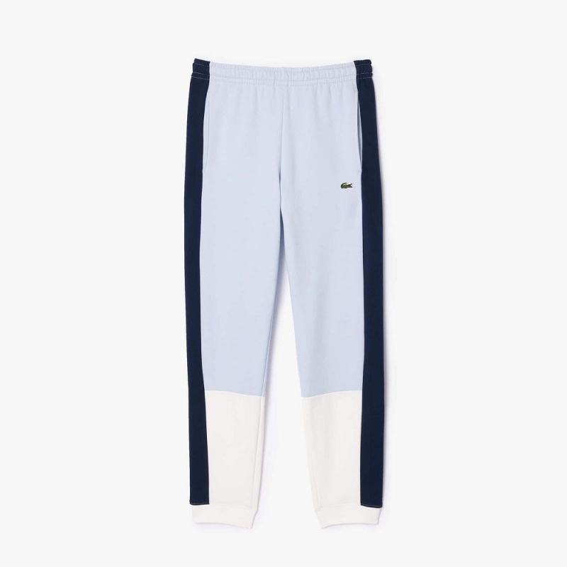 Men's Lacoste Regular Fit Colorblock Joggers Light Blue Navy Blue White | UIN814935