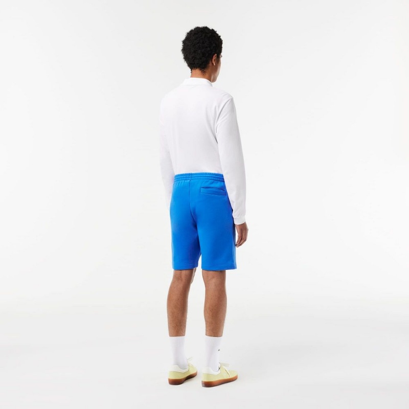 Men's Lacoste Regular Fit Fleece Shorts Blue | ZGV876039