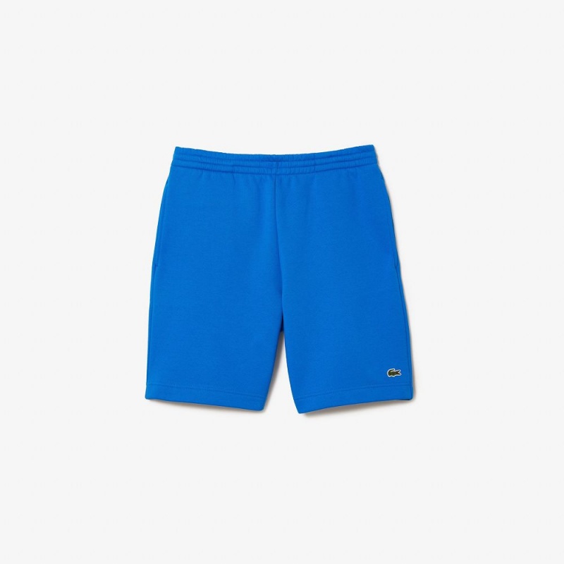 Men's Lacoste Regular Fit Fleece Shorts Blue | ZGV876039