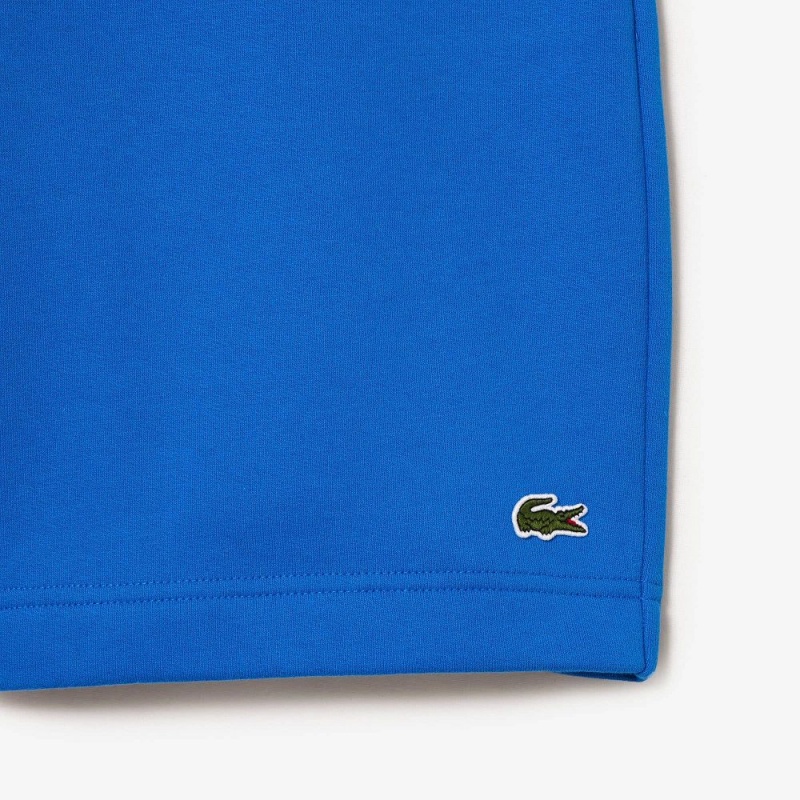 Men's Lacoste Regular Fit Fleece Shorts Blue | ZGV876039