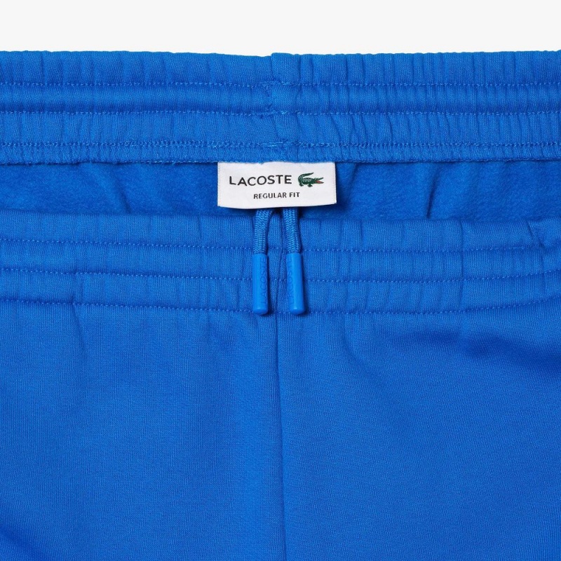 Men's Lacoste Regular Fit Fleece Shorts Blue | ZGV876039