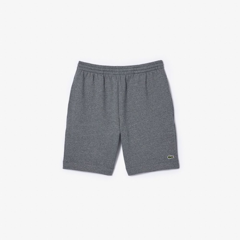 Men's Lacoste Regular Fit Fleece Shorts Dark Grey | YCK264791