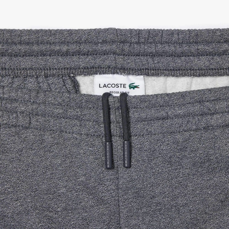 Men's Lacoste Regular Fit Fleece Shorts Dark Grey | YCK264791