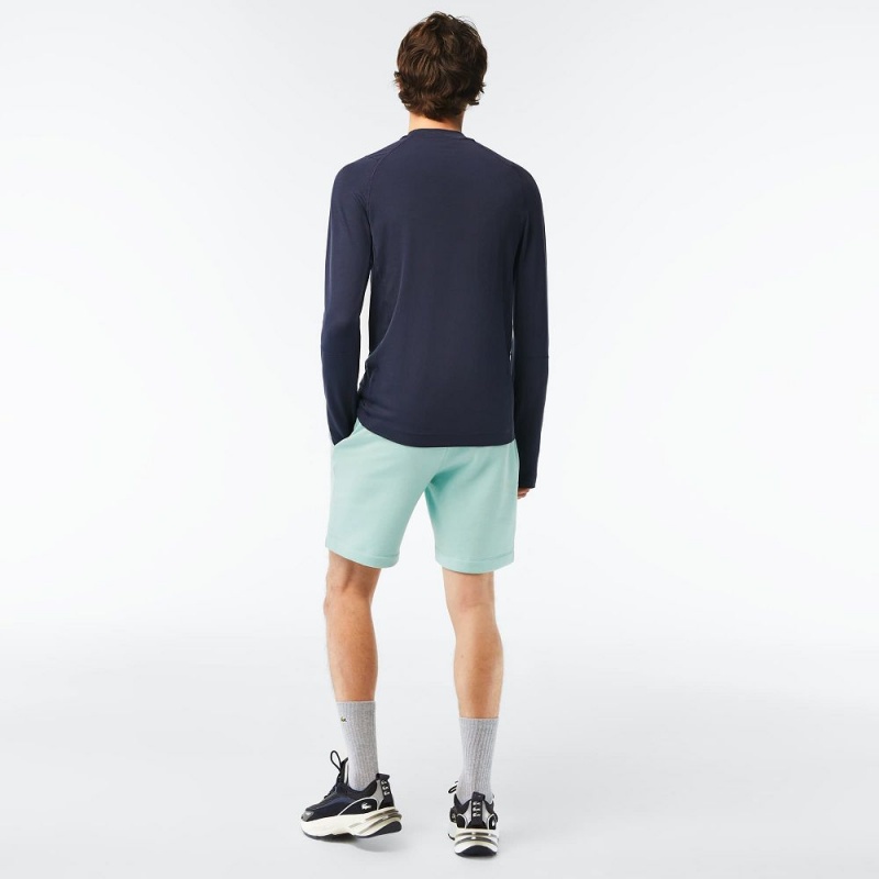 Men's Lacoste Regular Fit Fleece Shorts Mint | ZKY265793