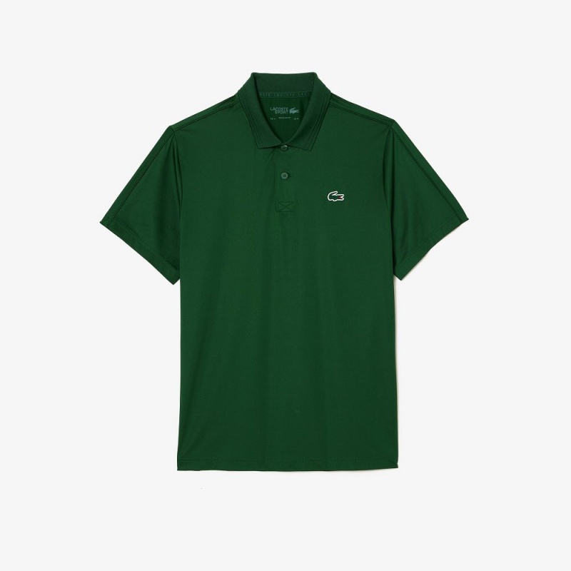 Men's Lacoste Regular Fit Jersey Sport Polo Shirts Green | WRE967528