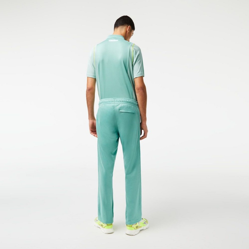 Men's Lacoste Regular Fit Piqué Sweatpants Green | CLX298016