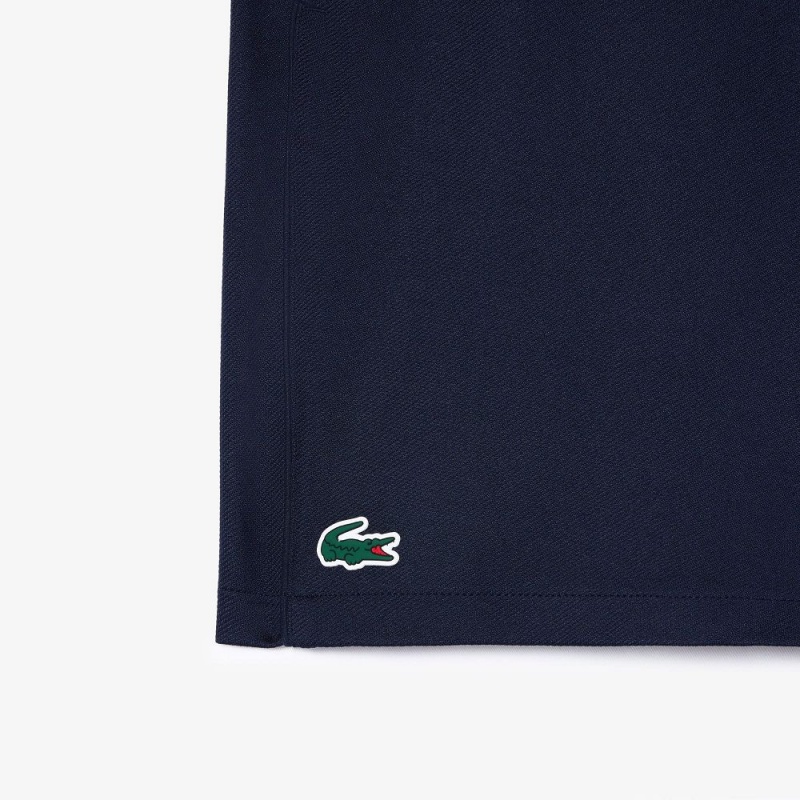 Men's Lacoste Regular Fit Recycled Fiber Sport Shorts Navy Blue | KUS206514