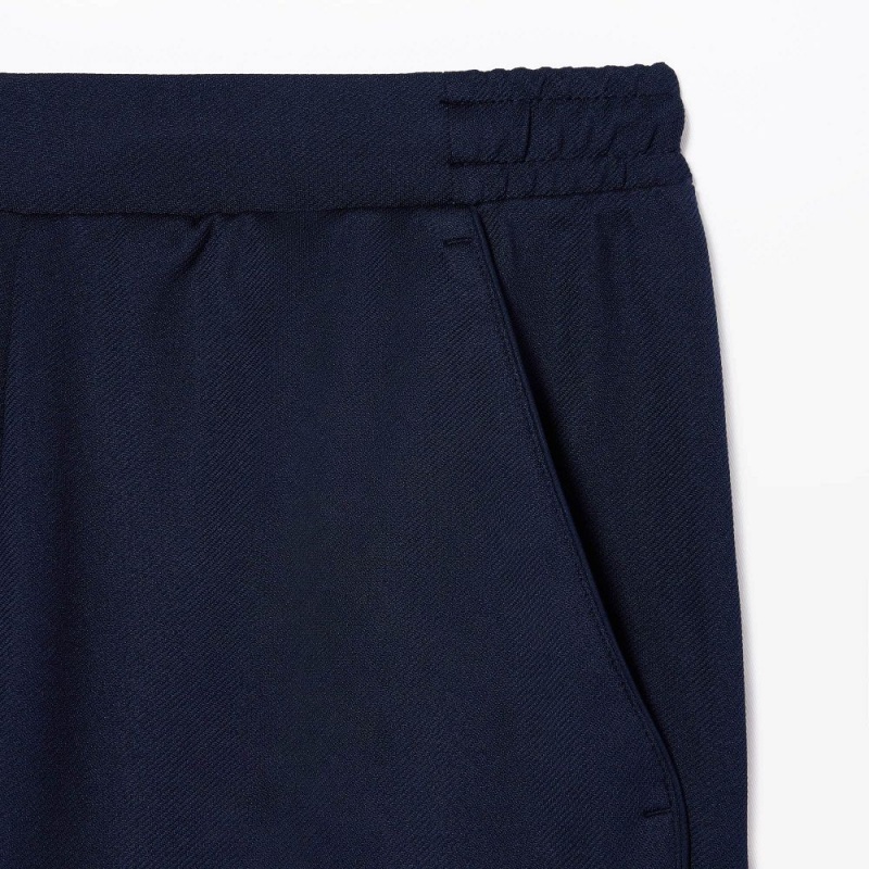 Men's Lacoste Regular Fit Recycled Fiber Sport Shorts Navy Blue | KUS206514