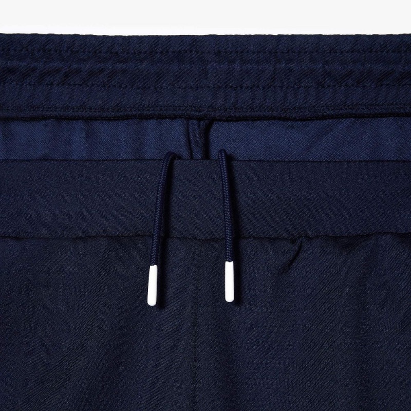 Men's Lacoste Regular Fit Recycled Fiber Sport Shorts Navy Blue | KUS206514