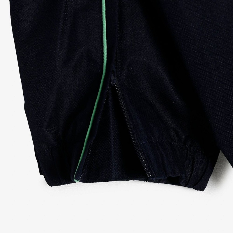 Men's Lacoste Regular Fit Tennis Tracksuits Navy Blue Green Navy Blue Green | NBV460592