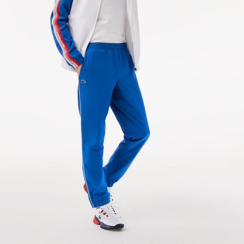 Men's Lacoste Regular Fit Tennis Tracksuits White Blue White | ZMI217830