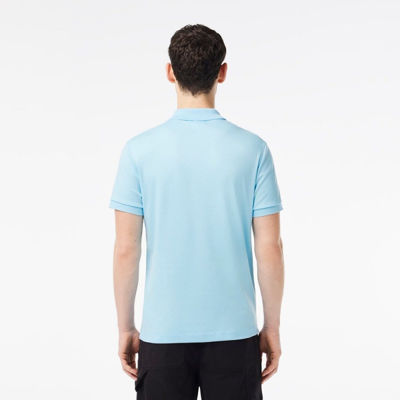 Men's Lacoste Regular Fit Ultra Soft Cotton Jersey Polo Shirts Agrion blue | OBR736520