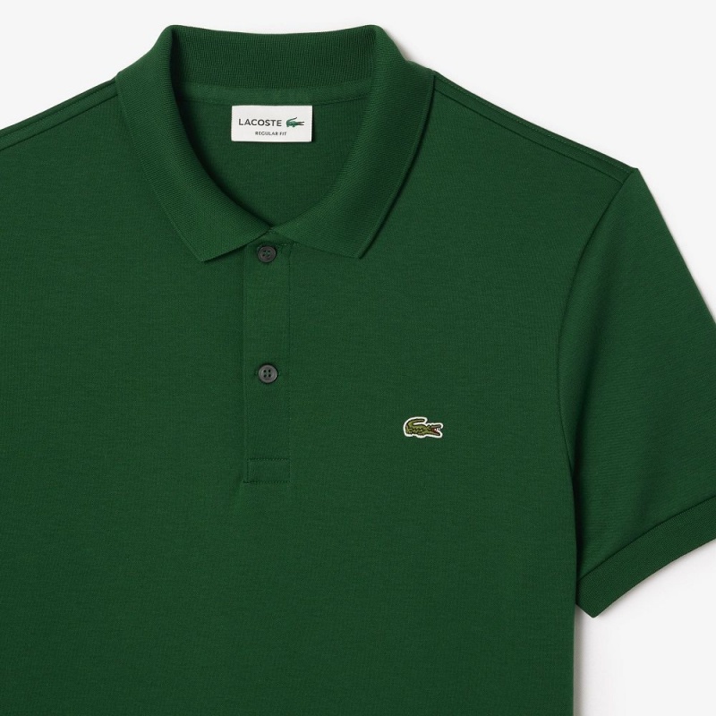 Men's Lacoste Regular Fit Ultra Soft Cotton Jersey Polo Shirts Pine green | KIB853726