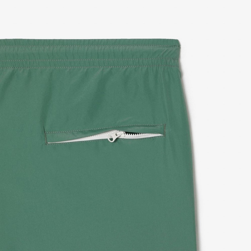 Men's Lacoste Regular Fit Water-Repellent Joggers Khaki Green | VZQ579843