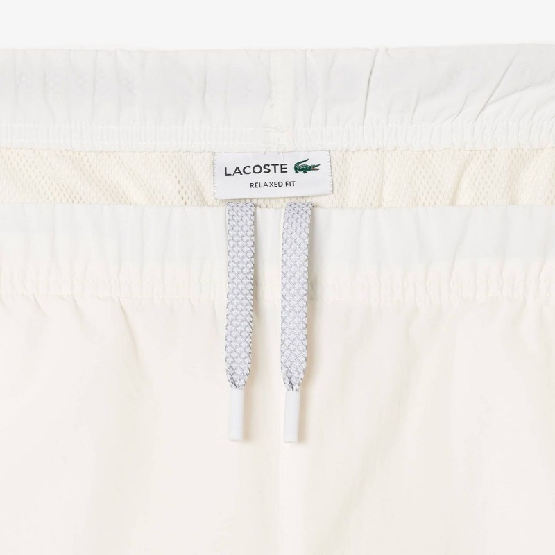 Men's Lacoste Relaxed Fit Striped Pants White | TFD540976