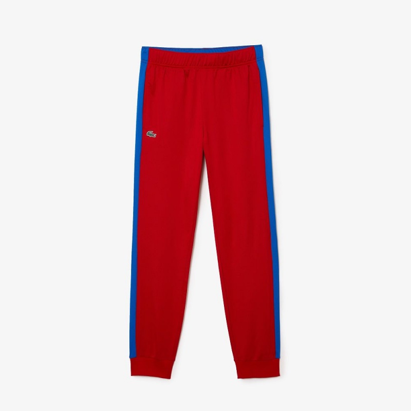 Men's Lacoste SPORT Abrasion-Resistant Tennis Joggers Red Blue White | OHY916025