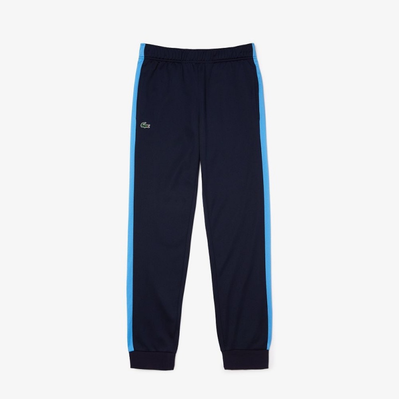 Men's Lacoste SPORT Abrasion-Resistant Tennis Joggers Navy Blue Blue White | FTU965137