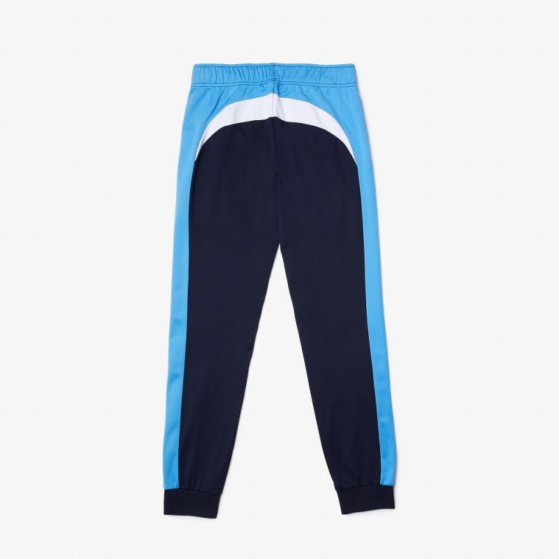 Men's Lacoste SPORT Abrasion-Resistant Tennis Joggers Navy Blue Blue White | FTU965137