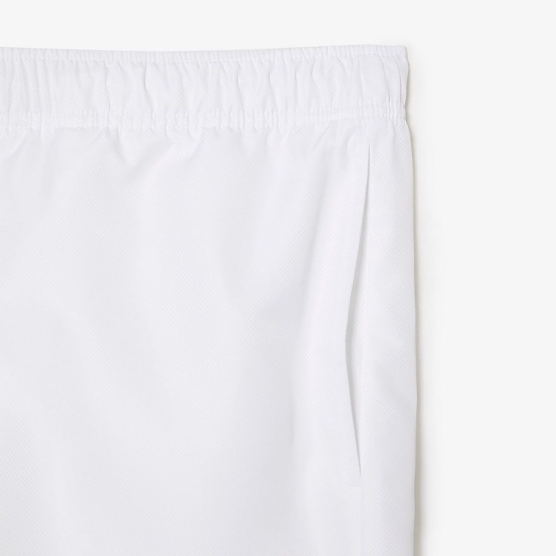 Men's Lacoste SPORT Big Fit Relaxed Fit Lined Shorts White | PJC123450