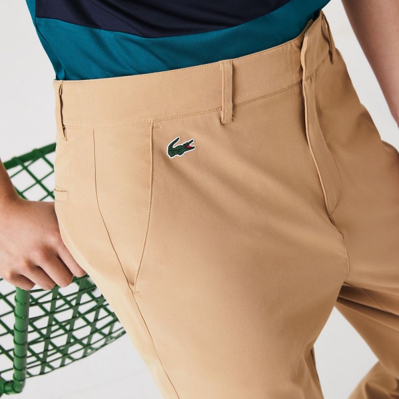 Men's Lacoste SPORT Golf Chinos Pants Beige | LQE609172