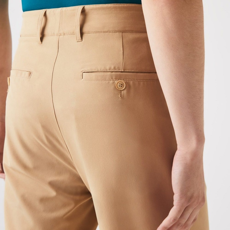 Men's Lacoste SPORT Golf Chinos Pants Beige | LQE609172