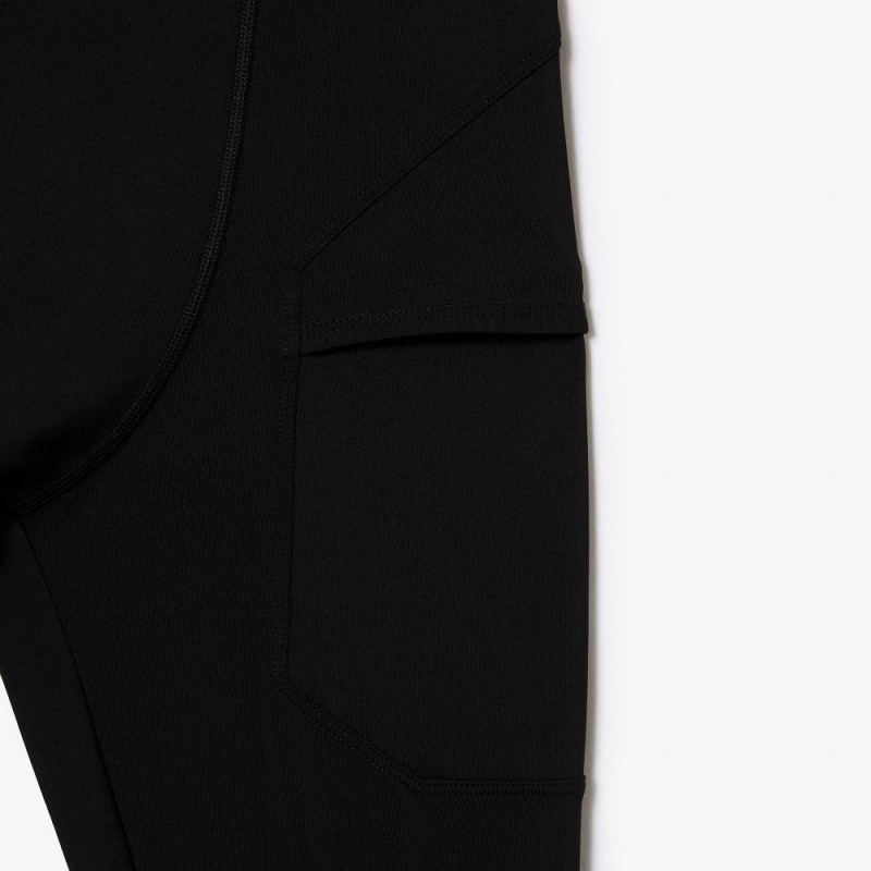 Men's Lacoste SPORT Leggings Pants Black | WPC863124