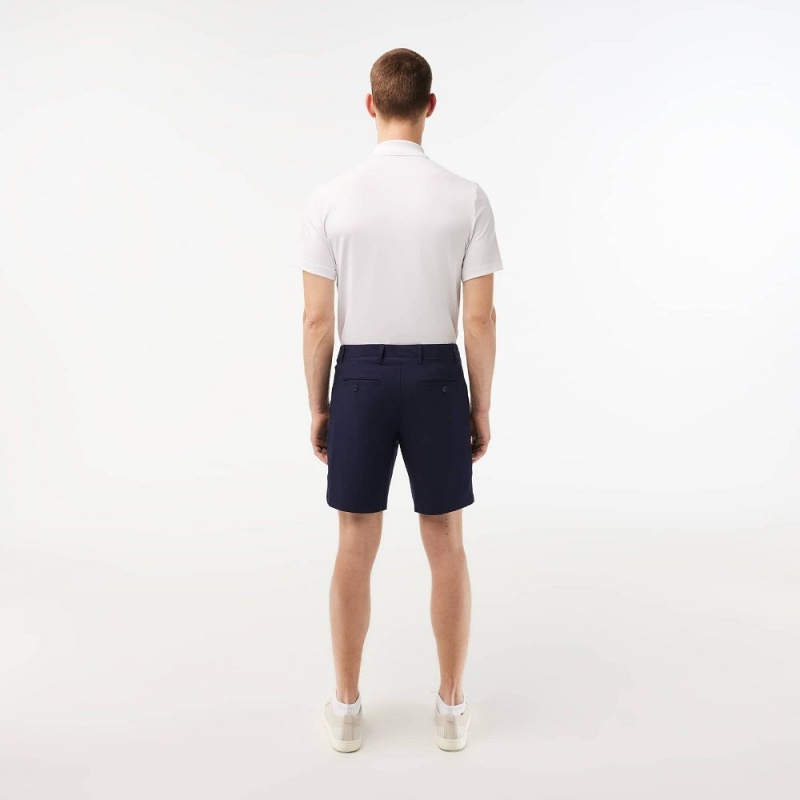 Men's Lacoste SPORT Lightweight Stretch Golf Shorts Navy Blue | CVK402716