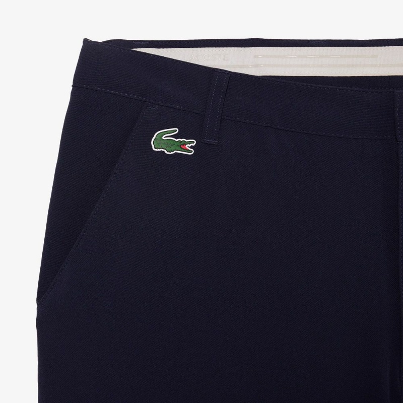 Men's Lacoste SPORT Lightweight Stretch Golf Shorts Navy Blue | CVK402716