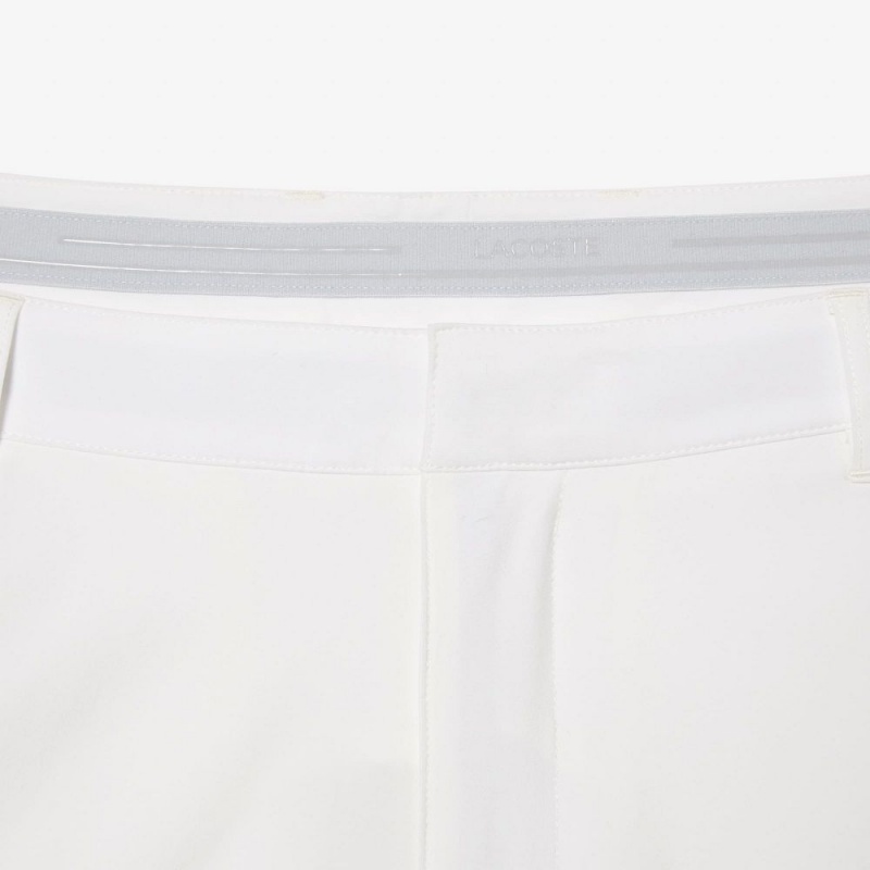 Men's Lacoste SPORT Lightweight Stretch Golf Shorts White | TXV134790