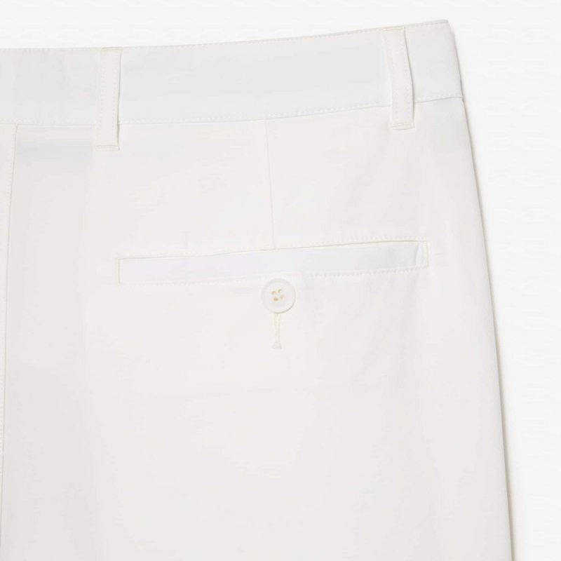 Men's Lacoste SPORT Lightweight Stretch Golf Shorts White | TXV134790