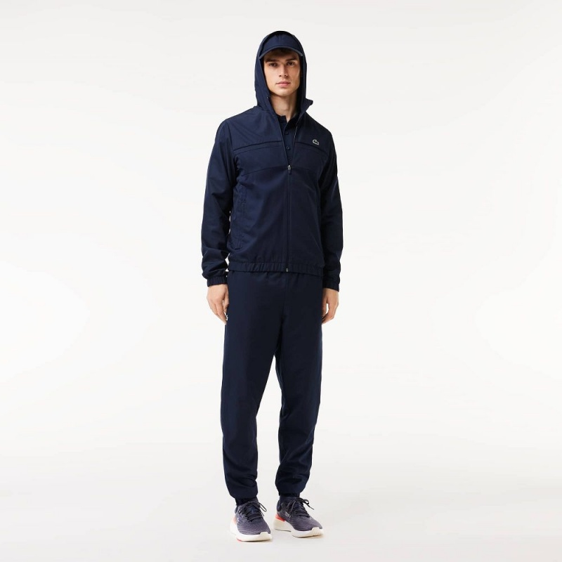 Men's Lacoste SPORT Lightweight Sweatpants Navy Blue | ZXS184956