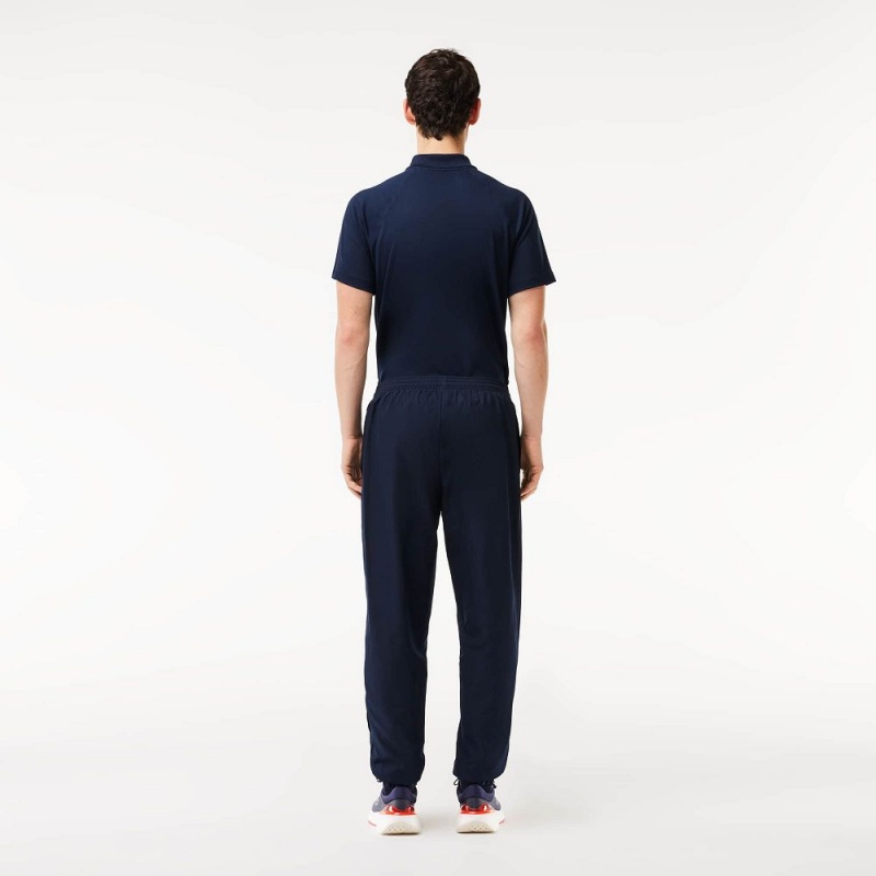 Men's Lacoste SPORT Lightweight Sweatpants Navy Blue | ZXS184956