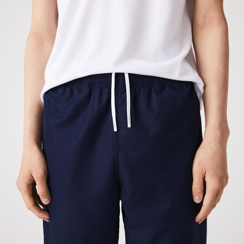 Men's Lacoste SPORT Lightweight Sweatpants Navy Blue | ZXS184956